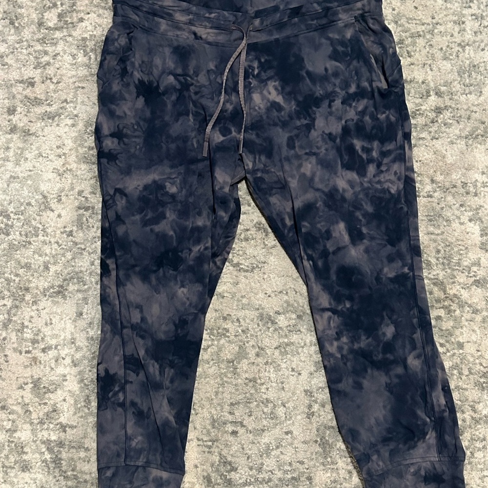 Lululemon Athletica Navy Tie-Dye Joggers